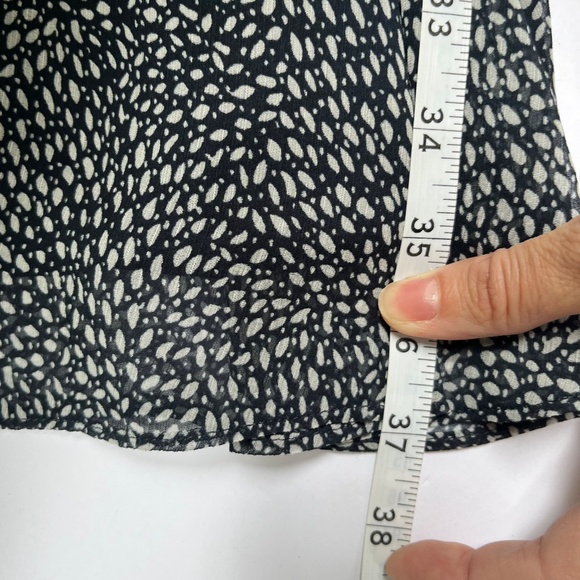 Loft Chiffon Spaghetti Strap Dress, Navy, XS - Picture 8 of 8